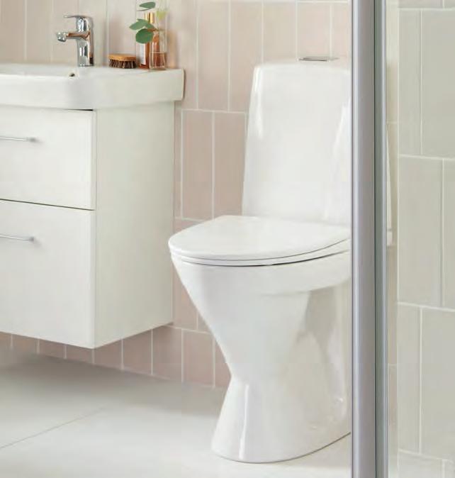PORSGRUND GLOW RIMFREE Porsgrund Glow tilbyr et bredt utvalg av moderne toaletter med mange fordeler som enkel montering, Smart glasur,