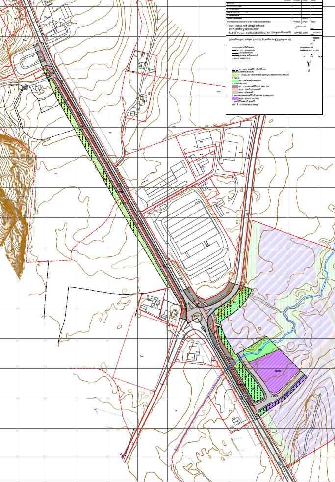 Forminsket plankart Bygging av den foreslåtte gang- og sykkel veien vil ha stor nytte for Klokkarstua og lokalmiljøet rundt.