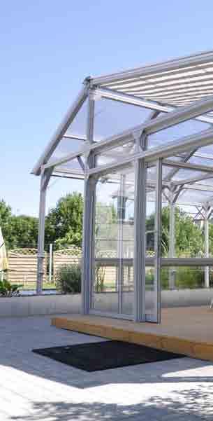 pergola system Takmateriale er laget av