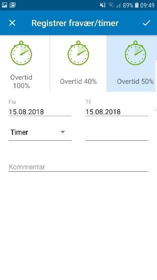 8. Registrere timer og fravær via mobil Last