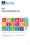 Illustrasjon forsidebilde: ringene rundt tema viser hvilke av FNs bærekrafts mål som HAV kan relatere eget miljøarbeid til.
