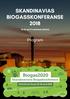 SKANDINAVIAS BIOGASSKONFERANSE 2018