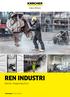 REN INDUSTRI. Kärcher rengjøringsutstyr. Professional Norsk Industri
