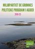 Miljøpartiet de Grønnes politiske program i agder