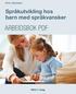 Iréne Johansson. Språkutvikling hos barn med språkvansker ARBEIDSBOK PDF