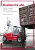 Kvalitet for alle. Kalmar Essential gaffeltruckserie tonns kapasitet. DCG 100T-180T. Kalmar Essential Range