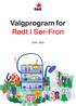 Valgprogram for Rødt i Sør-Fron