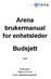 Arena brukermanual for enhetsleder. Budsjett. Brukerstøtte: Telefon: E-post: