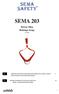 SEMA 203. Rescue Sling Rednings slynge EN 1498 PERSONAL PROTECTION EQUIPMENT (PPE) AGAINST FALLS FROM A HEIGHT 3 INSTRUCTIONS FOR USE AND MAINTENANCE