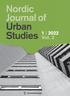 Nordic Journal of Urban Studies , volume 2