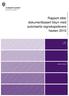 Rapport etter dokumentbasert tilsyn med autoriserte regnskapsførere høsten 2010