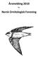 Årsmelding 2010. for. Norsk Ornitologisk Forening