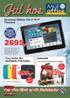 229,- Følg våre tilbud og vår julekalender. Samsung Galaxy Tab 2 10.1 Titanium. Tiny Audio M3 DAB/DAB+/FM Radio. Julesekk. Se side 5.