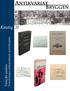 Katalog 20. Varia for samlere. Norske førsteutgaver, dedikasjonseksemplar og bibliofile godbiter