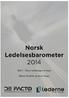 Innhold NORSK LEDELSESBAROMETER 2014 DEL 1 LØNN 3