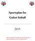 Sportsplan for Gulset fotball