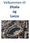 Velkommen til 2Italia og Lucca