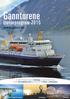 Gannturene. cruiseprogram 2015