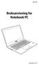 NW7602. Bruksanvisning for Notebook PC