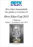 Øvre Eiker Svømmeklubb har gleden av å invitere til. Øvre Eiker Cup 2015. I Hokksund lørdag 7. og søndag 8. mars 2015. Premie til beste klubb