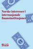 Norske interesser i internasjonale finansinstitusjoner
