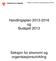 Handlingsplan 2013-2016 og Budsjett 2013