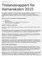 Tilstandsrapport for Hamarskolen 2010