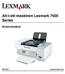 Alt-i-ett-maskinen Lexmark 7500 Series. Brukerhåndbok