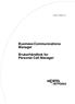 Artikkelnr. P0936079 02. Business Communications Manager. Brukerhåndbok for Personal Call Manager