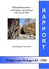 Bekkekløftprosjektet - naturfaglige registreringer i Hordaland 2009: R A P P O R. Samnanger kommune. Rådgivende Biologer AS 1380