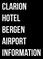 clarion hotel bergen airport information