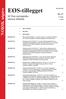 EØS-tillegget. NORSK utgave. til Den europeiske unions tidende. Nr. 27 ISSN 1022-9310. 12. årgang 2.6.2005 EØS-ORGANER. 1. EØS-rådet. 2.