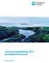 Lokal energiutredning 2013 Sandefjord kommune