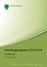 Handlingsprogram 2015-2018. Årsbudsjett 2015. Formannskapets innstilling
