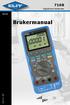 716B. Digitalt Auto Multimeter. Norsk. Brukermanual