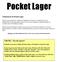 Pocket Lager. Knappene på din håndterinal kan avvike noe fra denne brukermanualen.