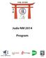 Judo NM 2014. Program