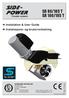 SIDE- POWER SR 80/185 T SR 100/185 T. Installation & User Guide Installasjons- og brukerveiledning. Thruster systems SLEIPNER MOTOR AS.