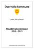 Overhalla kommune Revidert økonomiplan 2010-2013 Kommunestyrets vedtak, sak 96/09 den 22/12-09