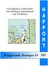 Overvåking av vannkvalitet ved utfylling av tunnelmasser i sjø ved Husnes R A P P O R T. Rådgivende Biologer AS 957