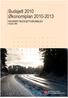 Budsjett 2010 Økonomiplan 2010-2013