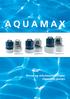 AQUAMAX. Rense og sirkulasjonspumper Descaling pumps