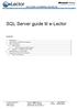 SQL Server guide til e-lector