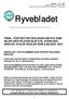 MEDLEMSBULLETIN FOR NORSK FLYMEDISINSK K FORENING