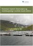 Summary report: Innovasjon og verdiskapning i nordisk marin sektor