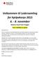 Velkommen til Ledersamling. for hjelpekorps 2015 6. - 8. november