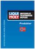 MOTOROLJOR TILLSATSER. Produkter MOTOROLJE TILSETNINGER WWW.LIQUI-MOLY.COM