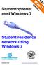 Studentbynettet med Windows 7