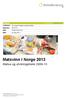 Matsvinn i Norge 2013. Status og utviklingstrekk 2009-13