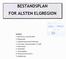 BESTANDSPLAN FOR ALSTEN ELGREGION